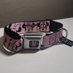 Buckle down Minnie Mouse dog collar
